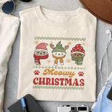 Meowy Christmas sublimation design, png for sublimation, Christmas PNG,  Christmas SVG