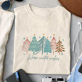 Warm winter wishes sublimation design, png for sublimation, Christmas PNG, Retro Christmas Blue PNG