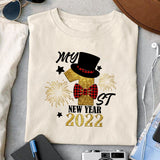 My 1st New Year sublimation design, png for sublimation, Christmas PNG, Christmas vibes PNG