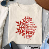 Christmas snowflake sublimation design, png for sublimation, Christmas PNG, Christmas vibes PNG