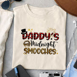 Daddy's Midnight Smooches sublimation design, png for sublimation, Christmas PNG, Christmas vibes PNG