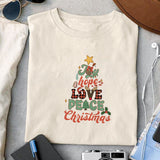 Joy hope love peace christmas sublimation design, png for sublimation, Christmas PNG, Christmas vibes PNG