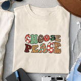 Peace sublimation design, png for sublimation, Christmas PNG, Christmas vibes PNG