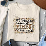 It's the most wonderful of the year time sublimation design, png for sublimation, Christmas PNG, Christmas vibes PNG