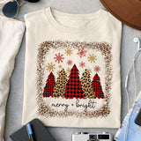 Merry and bright sublimation design, png for sublimation, Christmas PNG, Christmas vibes PNG