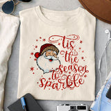 tis the season to sparkle sublimation design, png for sublimation, Christmas PNG, Christmas vibes PNG