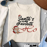 Santa_s_favorite_HO_sublimation design, png for sublimation, Christmas PNG, Christmas vibes PNG