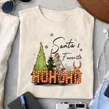 Santa's favorite Ho sublimation design, png for sublimation, Christmas PNG, Christmas vibes PNG