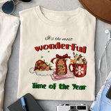 It's the most wonderful time of the year sublimation design, png for sublimation, Christmas PNG, Drink and Gnomes PNG