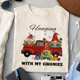 Hanging With My Gnomies sublimation design, png for sublimation, Christmas PNG, Drink and Gnomes PNG