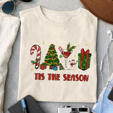 Tis the season sublimation design, png for sublimation, Christmas PNG, Christmas vibes PNG