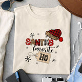 Santa's Favorite Ho sublimation design, png for sublimation, Christmas PNG, Christmas vibes PNG