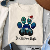 Oh Christmas Night sublimation design, png for sublimation, Christmas PNG, Christmas vibes PNG