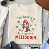 I'm Having A Meltdown SVG PNG design, png for sublimation, Christmas PNG,  Christmas SVG