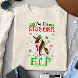 I'm the unicorn ELF sublimation design, png for sublimation, Christmas PNG, Christmas vibes PNG