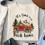 It's time to be back home sublimation design, png for sublimation, Christmas PNG, Christmas vibes PNG