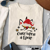 Once upon a time sublimation design, png for sublimation, Christmas PNG, Christmas vibes PNG