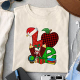 Love Teaching Christmas sublimation design, png for sublimation, Christmas PNG, Christmas vibes PNG