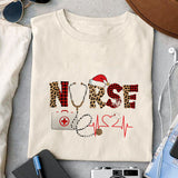 Nurse sublimation design, png for sublimation, Christmas PNG, Christmas vibes PNG