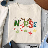 Nurse christmas sublimation design, png for sublimation, Christmas PNG, Christmas vibes PNG