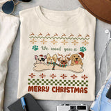 We woof you a Merry Christmas design, png for sublimation, Christmas PNG,  Christmas SVG