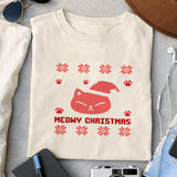 Meowy christmas sublimation design, png for sublimation, Christmas PNG,  Christmas SVG