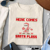 Here Comes Santa Floss sublimation design, png for sublimation, Christmas PNG,  Christmas SVG