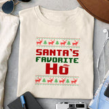 Santa's favorite Ho sublimation design, png for sublimation, Christmas PNG,  Christmas SVG