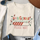Christmas is loading Please wait design, png for sublimation, Christmas PNG, Christmas lights PNG