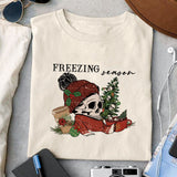 Sorta Merry Sorta Scary sublimation design, png for sublimation, Christmas PNG, Christmas Skeleton PNG