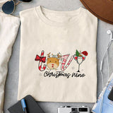 Love Christmas wine sublimation design, png for sublimation, Christmas PNG, Christmas wine PNG