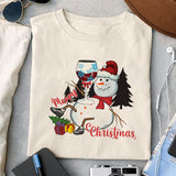 Merry Christmas sublimation design, png for sublimation, Christmas PNG, Christmas wine PNG