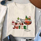 Here For The Jingle Juice sublimation design, png for sublimation, Christmas PNG, Christmas wine PNG