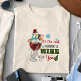 It's the most wonderful wine of the year sublimation design, png for sublimation, Christmas PNG, Christmas wine PNG