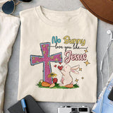 No bunny loves you like Jesus sublimation