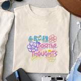 Grow Positive Thoughts sublimation design, png for sublimation, Cartoon png, Funny png