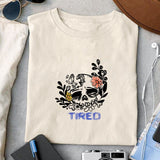 Tired sublimation design, png for sublimation, Cartoon png, Funny png