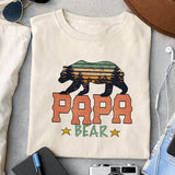 Papa bear sublimation design, png for sublimation, Father's Day png, Happy holiday vibes PNG