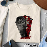 Never trust the living sublimation design, png for sublimation, Gothic halloween design, Halloween styles