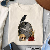 Pretty dead sublimation design, png for sublimation, Gothic halloween design, Halloween styles