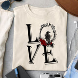 Love Raven Goth sublimation design, png for sublimation, Gothic halloween design, Halloween styles