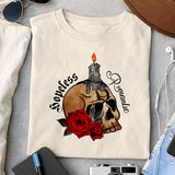 Hopeless Romantic sublimation design, png for sublimation, Gothic halloween design, Halloween styles