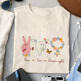 Peace Love Woman's rights sublimation