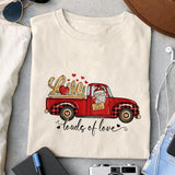 Loads of love sublimation design, png for sublimation, Valentine PNG, Valentine Gnome vibes PNG