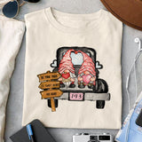 Valentines Truck sublimation design, png for sublimation, Valentine PNG, Valentine Gnome vibes PNG