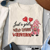 Just a girl who loves Valentine sublimation