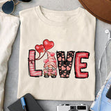 Love sublimation design, png for sublimation, Valentine PNG, Valentine Gnome vibes PNG