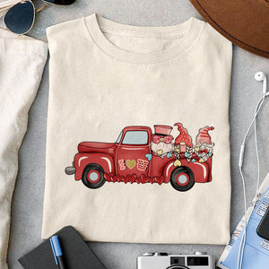 Gnome with Truck valentine sublimation design