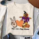 Peace Love Happy Halloween sublimation