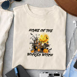 Home of the wicked witch sublimation design, png for sublimation, Retro Halloween design, Halloween styles